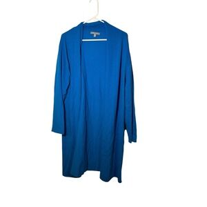 Neiman Marcus Cashmere Collection Cardigan‎ Blue 2X